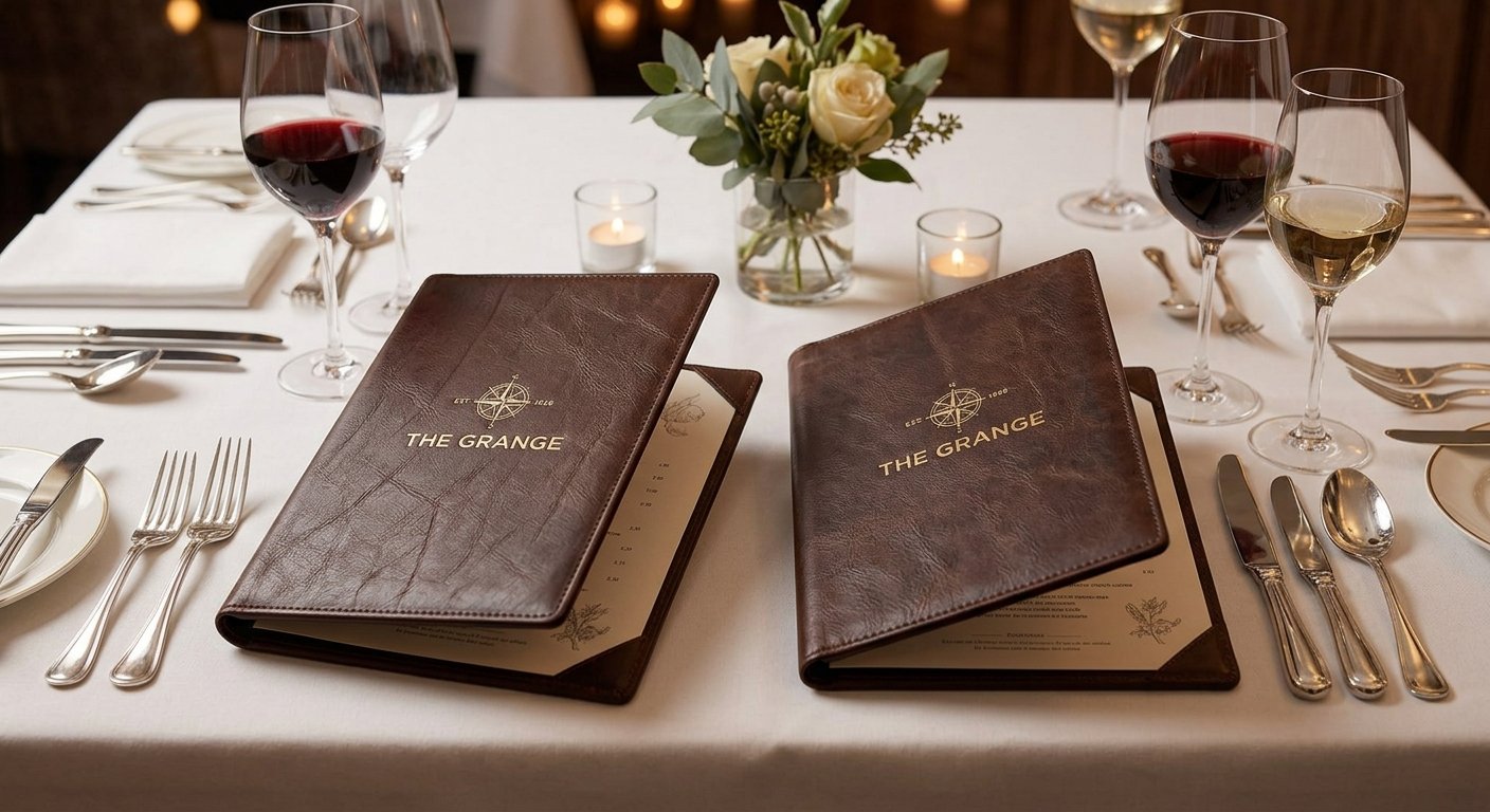 Leather Menu Covers Hero
